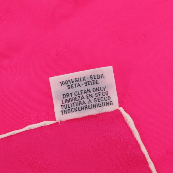 HERMES Pink Silk Scarf - Picture 5 of 5
